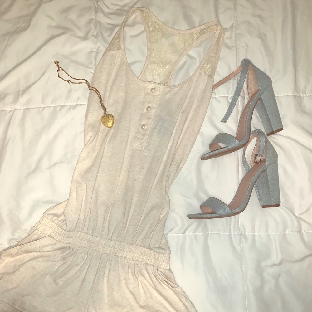 cream romper